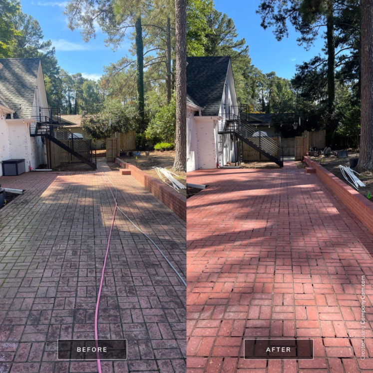 Brick paver cleaning