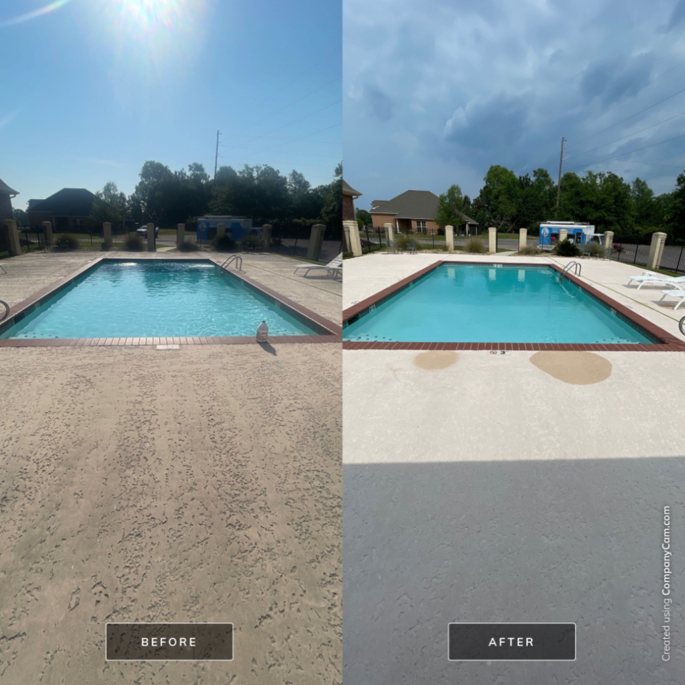 Community pool cleaning